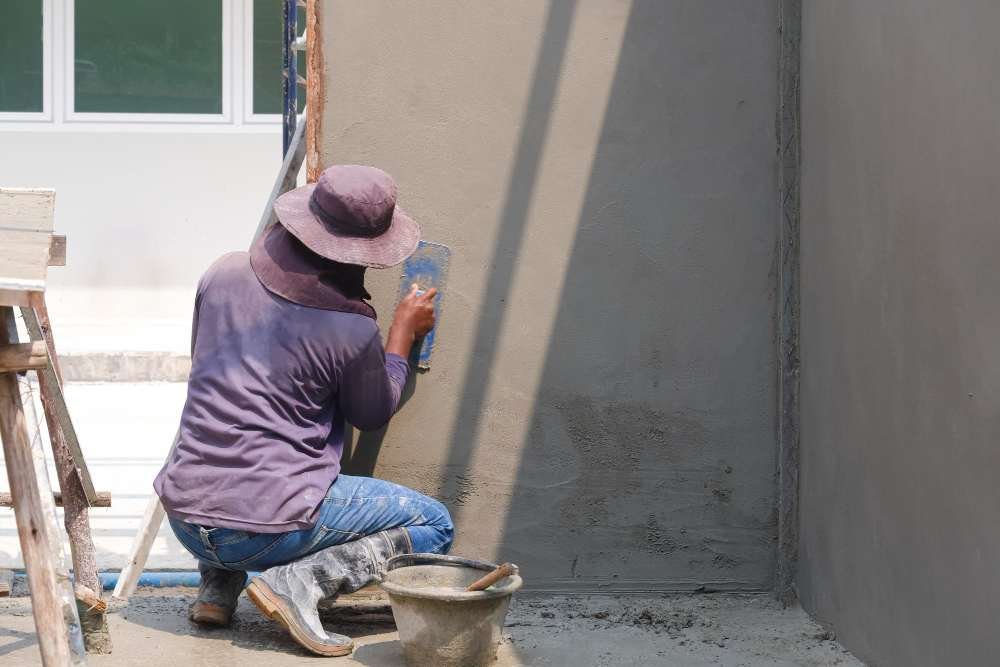 An office under renovation